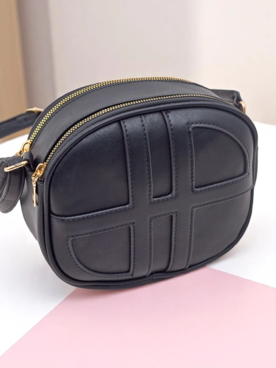 Royalfashion Kleine runde Damenhandtasche aus Öko-Leder Riva Circle
