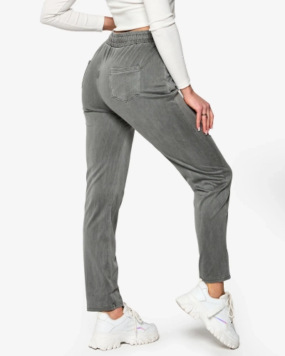 Graue Damen Stoffhose PLUS SIZE- Bekleidung