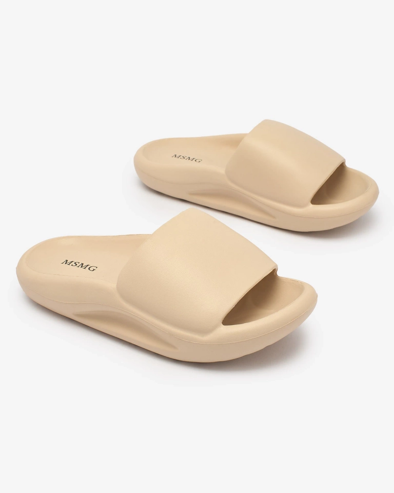 Royalfashion Hellbraune Moralno Damen-Flip-Flops