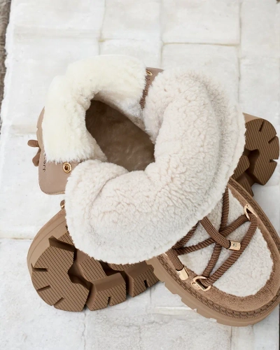 Royalfashion Lozin Damen-Schneestiefel zum Schnüren