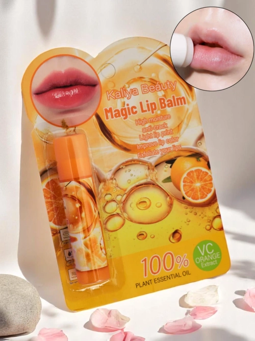 Помада для губ апельсинова з 100% натуральною олією - зволожує та регенерує