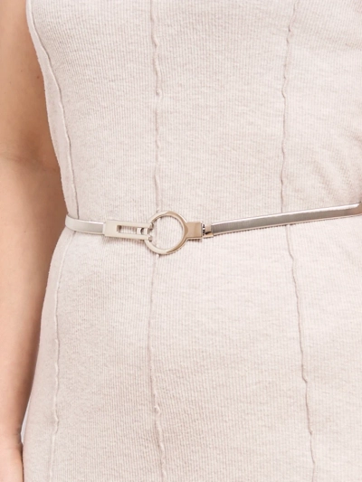 Silberner Metall Damen Gürtel Livia Eleganza Italiano 64-100 cm