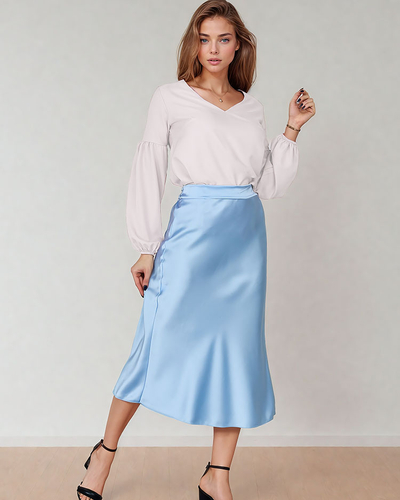 Royalfashion Damen Midirock a'la satin