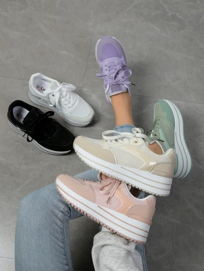 Royalfashion Damen-Plattform-Sportsneaker Revided