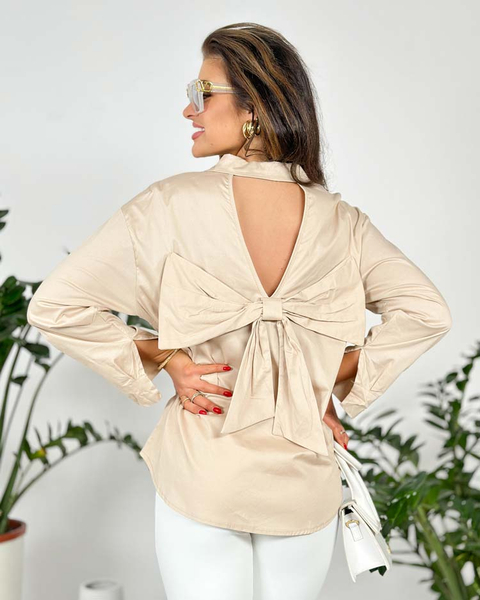 Royalfashion Damenhemd mit Schleife