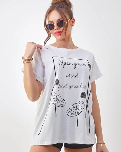 Royalfashion Damen Baumwoll-T-Shirt mit einem interessanten Druck