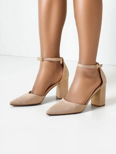 Royalfashion Damen-Eco-Suede-Pumps Caldeno