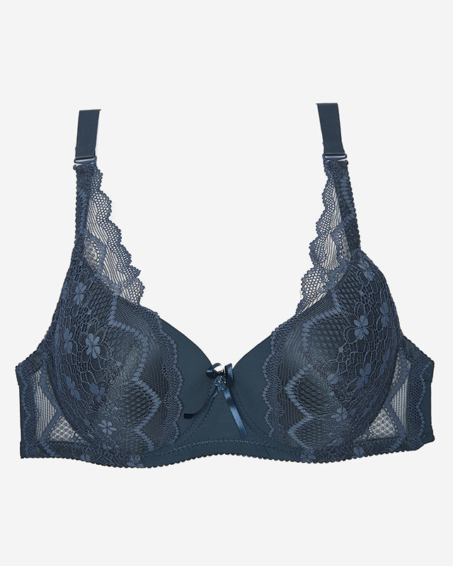 Türkisfarbener Damen-Spitzen-BH- Dessous