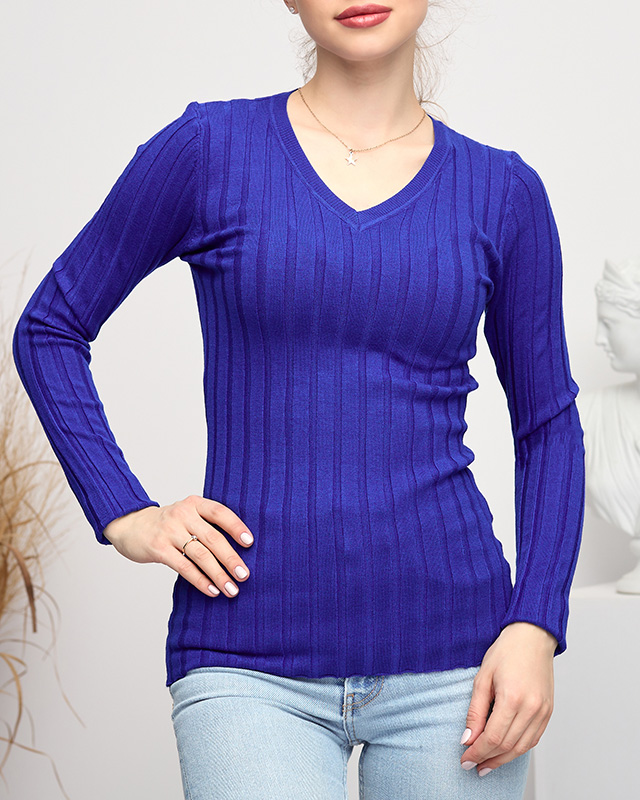 Cobalt Damenpullover mit V-Ausschnitt - Kleidung