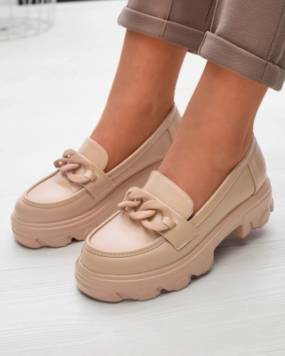 Damen Mokassins in Hellbraun Aromg- Footwear