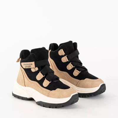 OUTLET Braune isolierte Damen Sportschuhe Filippa - Schuhe