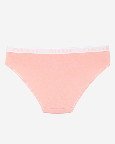 Pinker Damen-Slip aus Baumwolle mit sportlicher Gummi-Unterwäsche