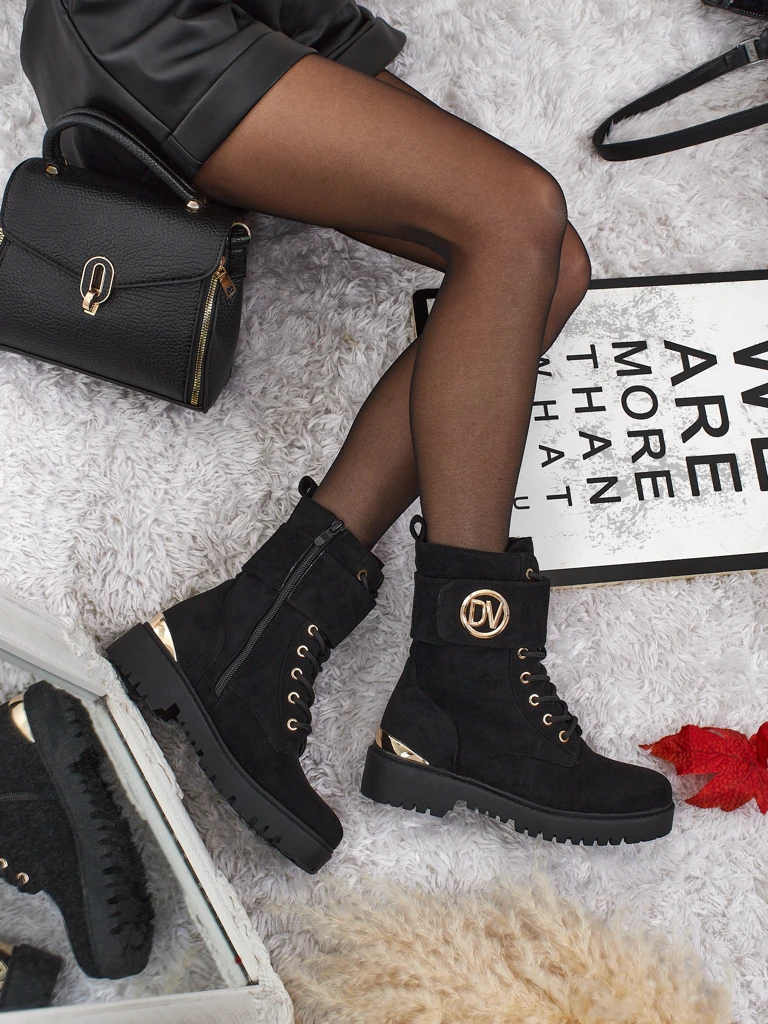 Damen Worker Boots mit Verzierungen Lorice