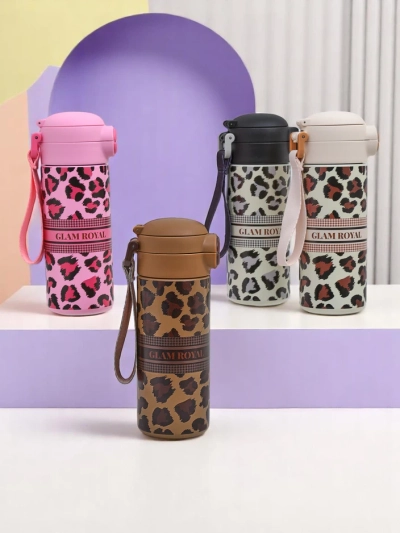 Royalfashion Thermobecher mit Ausguss Glam Leo