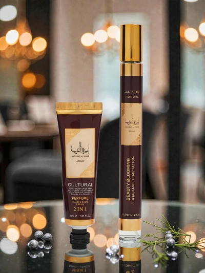 Set Inspiriert von Arab Burgundy Damen Eau de Parfum & Handcreme