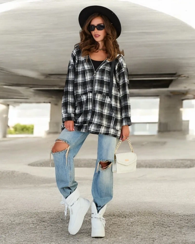 Royalfashion Women's Shirt Type Coat