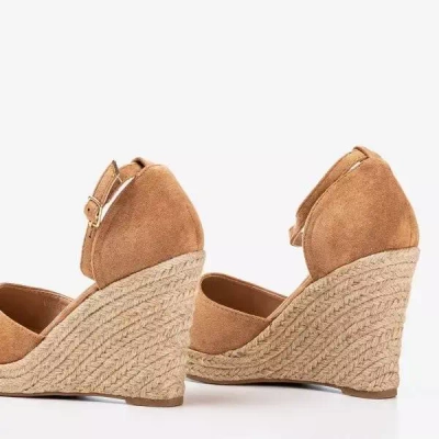Braune Espadrilles auf dem Keil Bonita - Schuhe 1
