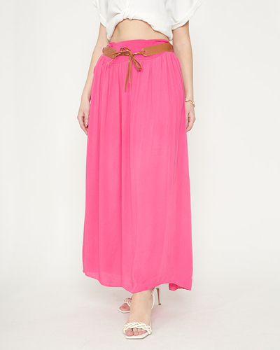 Fuchsiafarbener Damen-Midirock - Kleidung