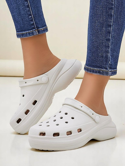 Royalfashion Damen Gummisandalen mit Ausschnitten Dellosa