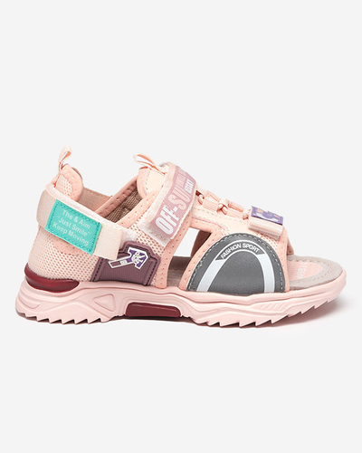 Rosa Kindersandalen mit Klettverschluss Wukapi - Schuhe