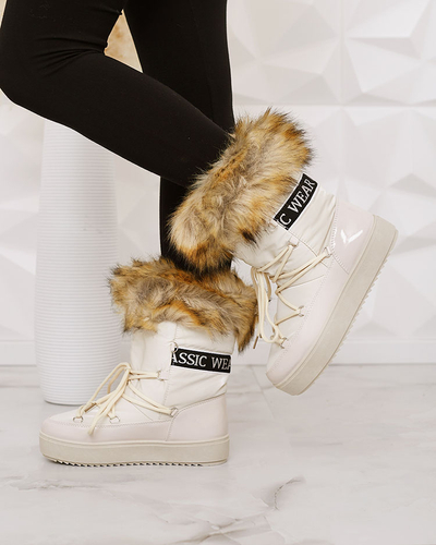 Royalfashion Schlupfstiefel a'la Schneestiefel für Damen GMILLO