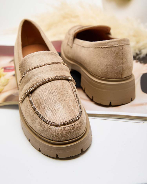 Royalfashion Жіночі мокасини з цирконами Eroime