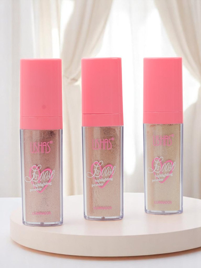 USHAS Loser Highlighter für das Gesicht mit Schwamm Sunset Kiss