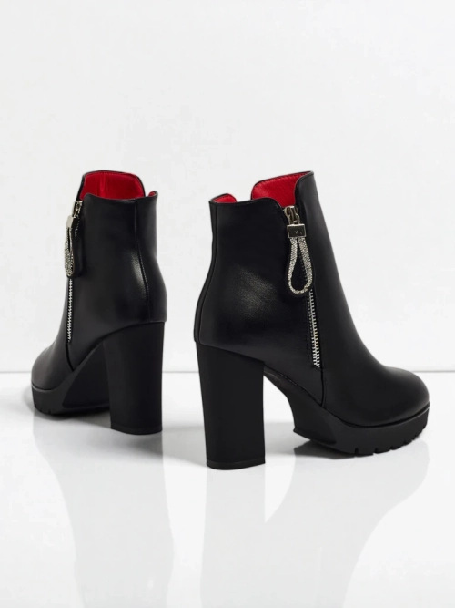 Ботильйони Luna Чорні Елегантні на Весну