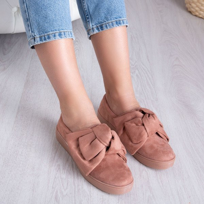 Rosa Slip-On mit Karisa-Schleife - Schuhe 1