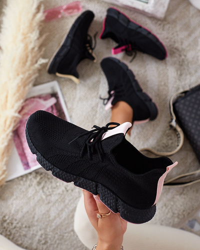 Sportschuhe für Damen von Bommgi in Schwarz und Rosa - Schuhe