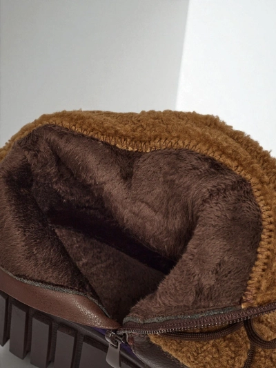 Damen Worker Boots mit Fell Cindora