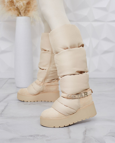 Royalfashion Damenstiefel a'la Schneestiefel Dertrata