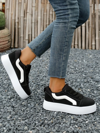 Royalfashion Damen Plattform Sport Sneakers Ensis