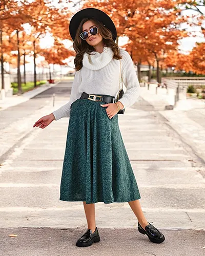 Royalfashion Damen-Midirock