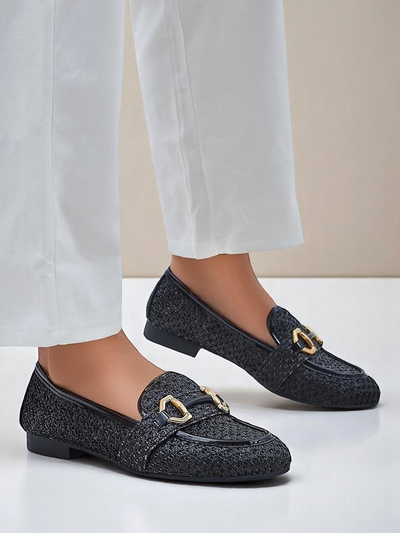Royalfashion Durchbrochene Damen-Loafer Sallim
