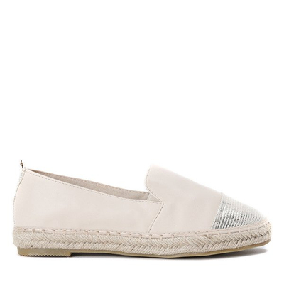 Beige Espadrilles mit dekorativer Mackenzie-Zehenpartie - Schuhe 1