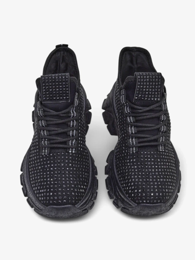 Royalfashion Damen Sport Sneakers mit Strass Blysco