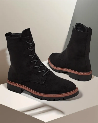 Royalfashion Damen Schnür-Stiefeletten Gosop