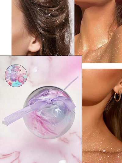 Gesichts-Highlighter in Form eines weichen, flauschigen Balls
