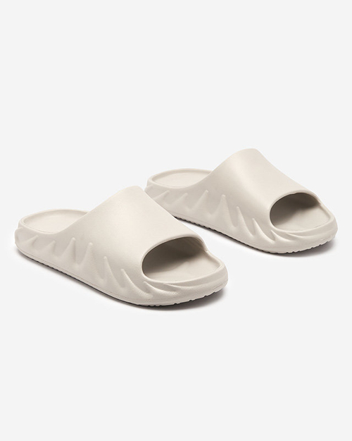 Світло-сірі жіночі шльопанці Derika