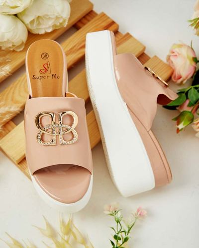 Royalfashion Lackierte Damen-Flip-Flops auf Sailla