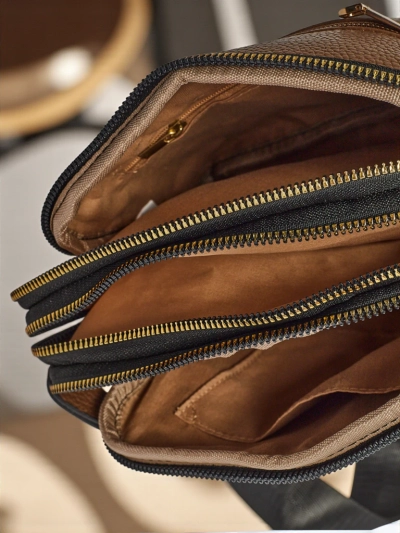 Kleine Damenhandtasche aus Öko-Leder Ebony Glow