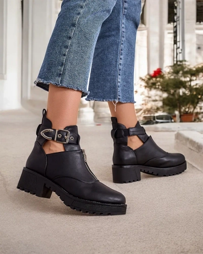 Royalfashion Damenstiefeletten im Worker-Stil Komowi