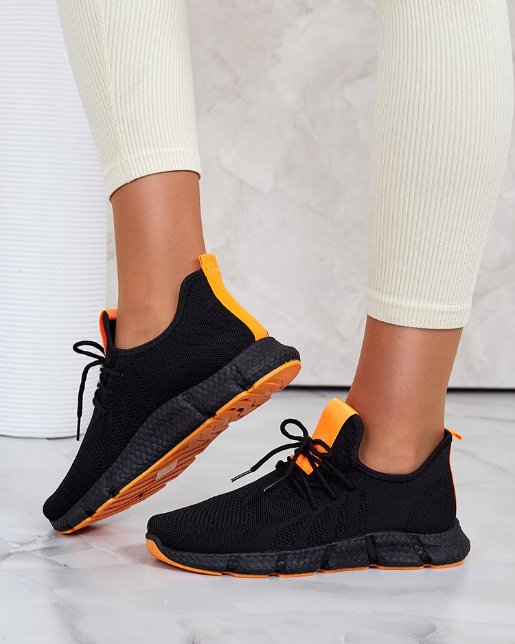 Sportschuhe für Damen in Schwarz und Fuchsia Bommgi - Schuhe