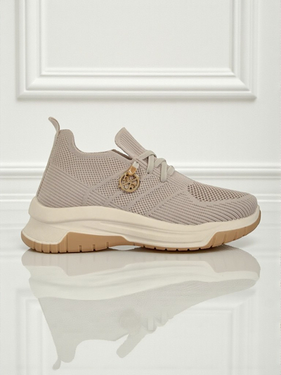 Damen-Sneaker Royalfashion Selene – bequeme weiße Schuhe mit flacher Sohle