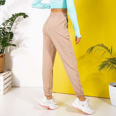Beige Jogger für Damen - Kleidung