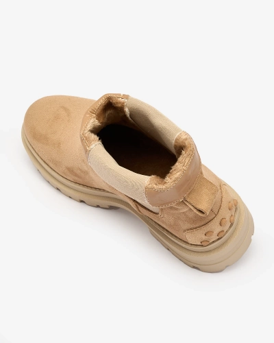 Royalfashion Damen Isolierte Stiefel in camel Comfy Walk