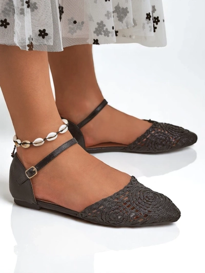 Royalfashion Damen Ajour Sandalen Lare