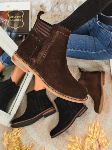 Altesse Stiefeletten in Dunkelbraunem Wildleder