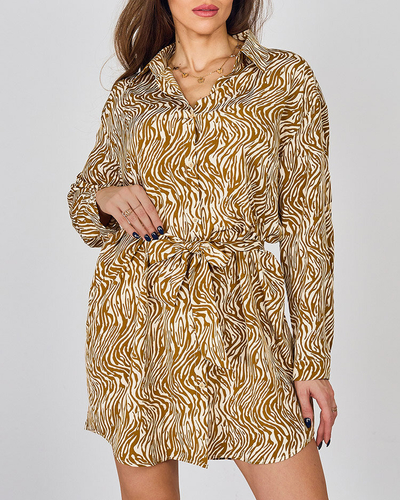 Royalfashion Damen-Minikleid mit Zebramuster a'la
